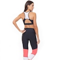 Top Fitness com Bojo Rola Moça Compression - Adulto PRETO