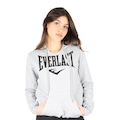 Blusão de Moletom com Capuz Everlast - Feminino CINZA