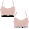 Kit Tops Fitness Puma Modal Stretch - 2 unidades - Feminino BEGE
