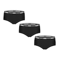 Kit de Calcinhas Puma Mini Boxer - Adulto - 3 Unds PRETO
