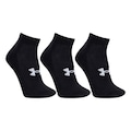 Meia Cano Médio Under Armour Core Cotton Locut - Adulto PRETO