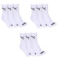Kit Meias Cano Médio Puma Esportiva com 9 pares - Feminina BRANCO