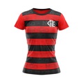 Camisa Feminina Flamengo Shout Vermelho E Preto Braziline Oficial - Feminino VERMELHO/PRETO