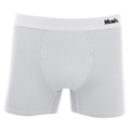 Cueca Boxer Mash Risca de Giz Microfibra Elástico - Masculina BRANCO