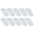 Kit de Meia Invisível Mash Esportiva - 10 pares - Adulto BRANCO