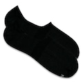 Kit Meia Super Invisível Mash Silicone - 2 Pares - Adulto PRETO