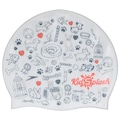 Touca de Natação Speedo KidsSplash Cap - Infantil BRANCO/PRETO