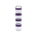Opção de cor ROXO de Estojo Multiuso Suplementos 4 Peças Acoplável Prottector
