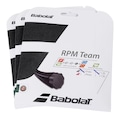 Corda Babolat RPM Team 17L 1.25mm - Pack com 3 Sets PRETO