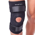 Joelheira Kestal Articulada Preta - Ajustável Plus PRETO