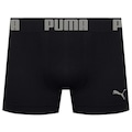 Cueca Boxer Puma sem Costura - Adulto PRETO/PRATA
