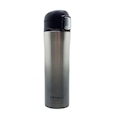 Garrafa Poker Aço Inox Térmica - 420ml PRATA/PRETO