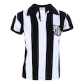 Camisa Polo do Santos Athleta 1956 - Feminina BRANCO/PRETO