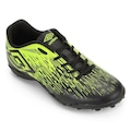 Chuteira Society Umbro Acid Ii Tf - Infantil PRETO/VERDE