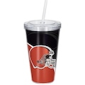 Copo Com Canudo Luxo NFL Cleveland Browns Nao Se Aplica