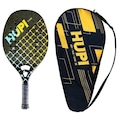 Raquete Beach Tennis HUPI Deft Ultra Pro Kevlar com Bolsa PRETO