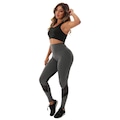 Conjunto Fristyle Fitness Legging e Top Academia - Feminino CINZA