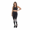 Conjunto Fristyle Fitness Calça Legging e Top Academia - Feminino PRETO