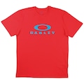 Camiseta Oakley O-bark SS Tee - Masculina - Masculina VERMELHO MESCLA