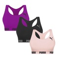 Kit Top Puma Nadador Sem Costura - Feminino - 3 Unidades ROSA ESC/ROSA