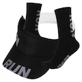 Kit de Corrida Hupi com Viseira + Meia Run - 36 a 42 - Adulto PRETO