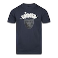 Camiseta New Era Las Vegas Raiders NFL Street Life Vandal - Masculina CINZA ESCURO
