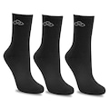 Kit de Meias Cano Médio Olympikus Tripack com 3 Pares - 39 a 44 - Adulto PRETO/CINZA