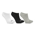 Kit de Meias Cano Invisível Olympikus com 3 pares - Masculina CINZA MESCLA