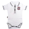 Body do Corinthians Polo Bebê Oficial Revedor - Infantil BRANCO