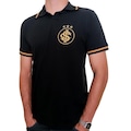 Camisa do Internacional Polo Oficial RetrôMania - Masculino PRETO