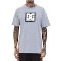 Camiseta DC Shoes DC Square Star Fill Camo - Masculina CINZA