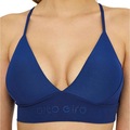 Top Alto Giro Micro Canelado - Adulto AZUL