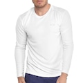 Camiseta Manga Longa Oakley Daily Sports - Masculina BRANCO/PRATA