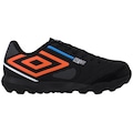 Chuteira Society Umbro Pro 5 Bump Club - Adulto PRETO/LARANJA