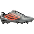 Chuteira de Campo Umbro Cosmic - Adulto CINZA/LARANJA