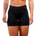 Kit 02 Shorts Belmento Suplex Legging Academia Cós Alto - Feminino PRETO