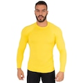 Camiseta Manga Longa Térmica Segunda Pele Vekyo Compressão Proteção UV - Masculina AMARELO