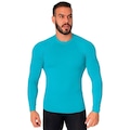 Camiseta Manga Longa Térmica Segunda Pele Vekyo Compressão Proteção UV - Masculina AZUL CLARO