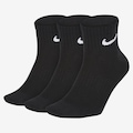 Kit de Meias Nike Everyday Lightweight com 3 Pares - Unissex PRETO