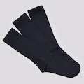 Kit Meia Cano Longo Lupo Sport Walk - 3 Pares - Adulto PRETO
