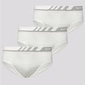 Kit de Cuecas Slip Lupo Microfibra com 3 Unidades - Adulto BRANCO
