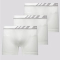 Kit de Cuecas Boxer Lupo Especial Microfibra com 3 Unidades - Adulto BRANCO