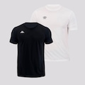 Kit de Camisetas Umbro + Kappa TWR Moderna - Masculina BRANCO
