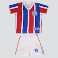 Kit de Uniforme Bahia Futfanatics Retrô 1988 - Infantil BRANCO