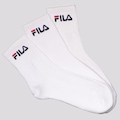 Kit Meia Fila Cano Médio - 3 Pares - Adulto BRANCO