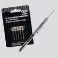 Kit Umbro Calibrador Caneta + Agulhas para Bomba de Ar PRATA