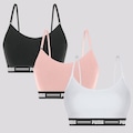 Top Fitness Puma Modal Stretch - Adulto - 3 unidades PRETO/BRANCO