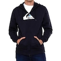 Blusão Com Capuz Quiksilver Aberto Comp Logo -Masculino PRETO
