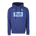 Blusão de Moletom com Capuz New Era MLB Tampa Bay Rays Soccer Style - Masculino AZUL ESCURO