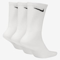 Meia Nike Everyday Lightweight - 3 Pares - Adulto BRANCO